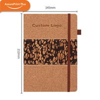 Cuaderno de Tapa Dura de Corcho Natural y Lino, con Logotipo Grabado, Kit de Diario Ecológico, Cumple con REACH, para Negocios Ecológicos, Souvenir al por Mayor
