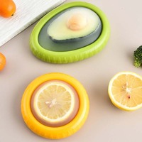 Boîte de conservation des fruits en silicone multifonction en forme de fruit, boîte de conservation des avocats, boîte de rangement pour réfrigérateur