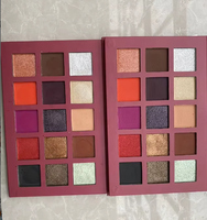 Palette de fards à paupières imperméable personnalisable en gros avec logo, poudre pigmentée nacrée, sans étiquette, 15 couleurs