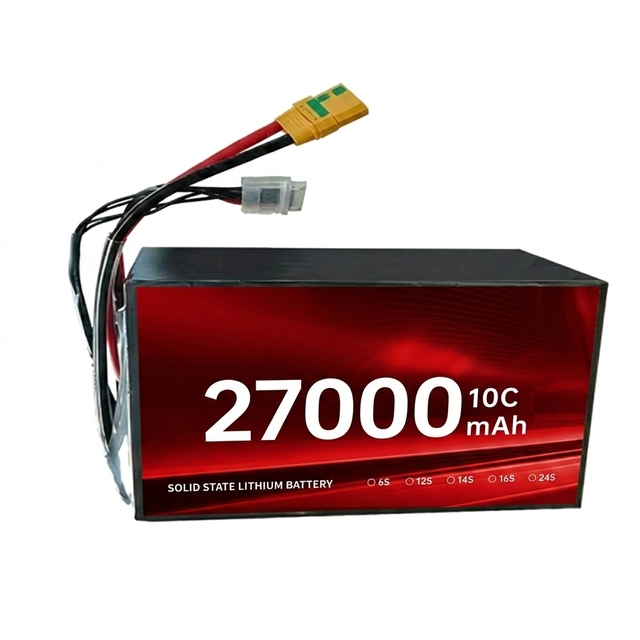Factory Price 6S 12S 18S 27000mah NMC 25C 1919Wh Semi-Solid State Lithium Ion Battery Pack for UAS UAV Aircraft and VTOL Drones