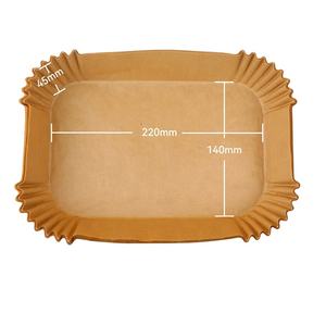 NANBEI 8.6x5.5 Inch Revêtements rectangulaires jetables pour friteuse à air, naturels, anti-graisse, pour <span class=keywords><strong>robot</strong></span> de cuisine <span class=keywords><strong>Ninja</strong></span> - Product Image 3