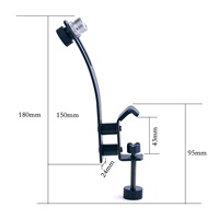 Microphone pour batterie Support de clip antichoc pour batterie Show Studio Rim Mic Clamp Bracket Drum Rack Clip
