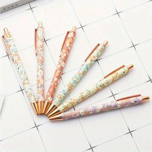 Gold Powder Promotional Ballpen 0.7mm Writing Width Logo Customizable Business Press <b>Pen</b> Type for Gift Giving - Product Image 6