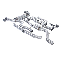 Silenciador de tubo medio trasero de tres litros para BMW X3 M40i 2022, con válvulas eléctricas de acero inoxidable 304, salida cuádruple, tamaño CE 110X52X22, venta al por mayor