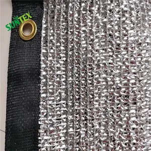 Aluminum reflective shade cloth silver mesh sheet, energy saving car parking roof cover reflective shading curtain 3M*3Mm