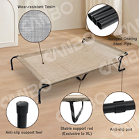 Lit surélevé pour chien CanboPet personnalisé avec côtés surélevés, lit pliable pour animaux de compagnie en Teslin, fabricant pour commandes en gros