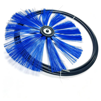 Kit de brosses de nettoyage de conduits HVAC avec tige flexible, système de nettoyage de conduits de ventilation, têtes de brosse remplaçables de 300 à 600 mm