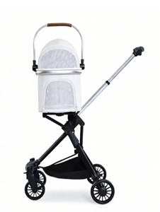 Promotion : Poussette pour chien de voyage d'extérieur Mamago S700 en tissu Oxford gris, chariot portable 4 roues en alliage d'aluminium, séparable, direct usine - Product Image 1