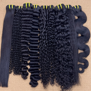 Hot Bán 100% Chưa Qua Chế Biến Tóc Con Người Tự Nhiên Màu Đen <span class=keywords><strong>10</strong></span>-30Inch Bó Brazil Sóng Tóc Thô Bó Cho Sử Dụng Hàng Ngày Salon Cung Cấp - Product Image 3