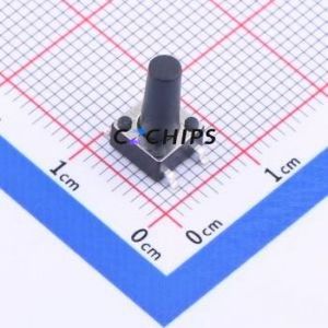 K2-6639SP-Q3SC-04 Tactile Switch SMD-4P,6x6mm Switch 1.8N Vertical Mount 6mm 6mm - Product Image 1
