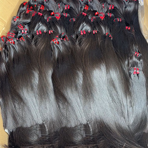 Vente en gros de cheveux humains vierges 100% bruts, vendeurs de paquets de cheveux bruts vietnamiens droits à double tirage - Product Image 2