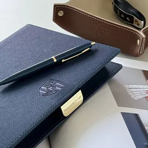 Wholesale Gift Set New Arrivals A5 A6 Custom Pu Leather Journal Tassel Bookmarker Binder Notebook With Magnetic Closure