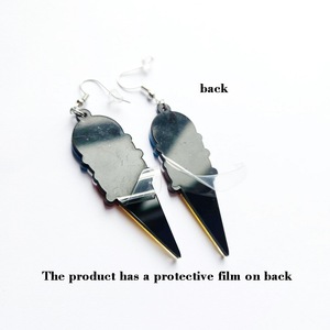 Pendientes Acrílicos Patrióticos <span class=keywords><strong>del</strong></span> <span class=keywords><strong>4</strong></span> de Julio, Pendientes Colgantes con Forma de Helado con la Bandera de Estados Unidos para Mujer, Joyería para el Día de la Independencia - Product Image 5