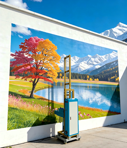 Imprimante jet d'encre automatique sur rail pour impression directe sur béton, verre, brique, encre UV, tête XP600, tube d'impression DX5/DX7/Ricoh - Product Image 1