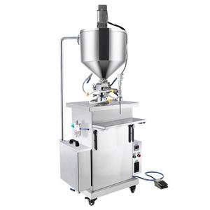 Máquina de llenado de crema, gel, cera y ungüento espeso de 10-1000 ml con circulación de agua, calentamiento y agitación - Product Image 1