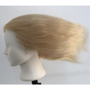 Maquillaje barato Natural <span class=keywords><strong>Real</strong></span> 100% cabello maniquí cabeza de entrenamiento cabello humano maniquí - Product Image 4