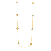 Collier Exquis en Acier Inoxydable Plaqué Or 14K avec Zircon Ciel Étoilé, Sertissage Griffe, Coupe Princesse, Unisexe, Tendance, Superposable