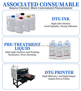 Imprimante DTG grand <span class=keywords><strong>format</strong></span> à une station Brother Head Imprimante textile DTG 5 couleurs Machine d'impression automatique de t-shirts - Product Image 4