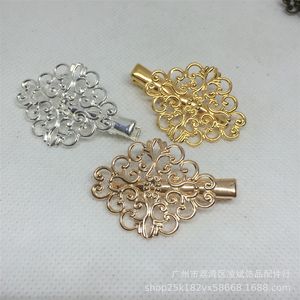 Clip per <span class=keywords><strong>Capelli</strong></span> a Forma di Fiore Diamantato Placcate in Rame Linbing, Accessori per <span class=keywords><strong>Capelli</strong></span> Saldati, Accessori Antichi all'Ingrosso - Product Image 4