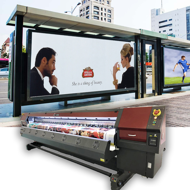 3.2m Konica minolta Vinyl Flex Banner Printing Machine 512i 30pl Print Heads Roll to Roll Large Format Solvent Printer