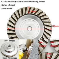 Disque de meulage diamanté SHDIATOOL 4''/5'' à matrice d'aluminium, disque de coupe, outil abrasif pour béton, marbre, granit
