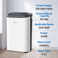 Deshumidificador Refrigerativo DYD-Z22B con Filtro de Aire R290 de 22L, Deshumidificador Inteligente para el Hogar