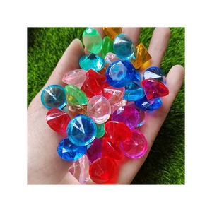 Vente en gros de vases acryliques en plastique de couleur mélangée 18*25mm en forme de diamant <span class=keywords><strong>Perles</strong></span> de remplissage Centres de table pour mariage - Product Image 4
