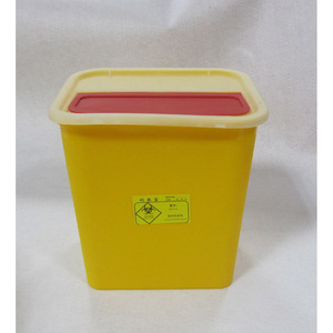 Medical Waste <b>Bin</b> 15L <b>Square</b> Flip Lid Storage Bucket Indoor Use Pp Material - Product Image 4