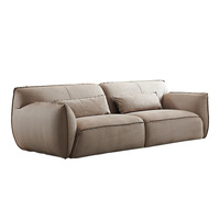 Canapé en cuir Timberight, style italien moderne et élégant, grand modèle, personnalisable, ensemble modulaire souple pour la maison ou l'hôtel, mobilier élégant pour la maison