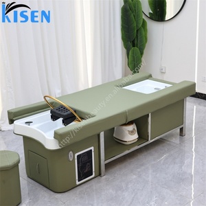 KISEN Professional Modern Salon Head Spa <b>Bed</b> Hair Wash Pedicure Foot Spa Electric Back Lifting Thai Massage Shampoo <b>Bed</b> - Product Image 1