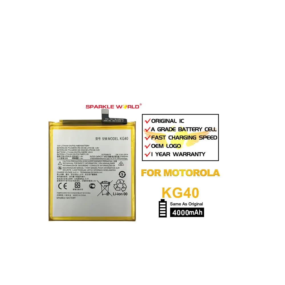 KG40 OEM li-ion cell phone battery for motorola Moto G8 G8 G Fast Play One Macro battery
