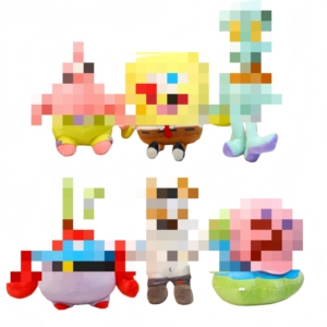 Peluches <span class=keywords><strong>Bob</strong></span> l'éponge de 20 cm (8 pouces) pour enfants, personnages de dessins animés, jouets pour machine à griffes, cadeaux promotionnels en gros - Product Image 6