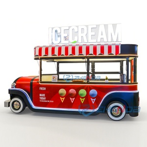 <b>Electric</b> Stainless Steel 4-Wheel Mobile Kitchen Fast Food Truck Tacos Trailer Equipment Sale - Product Image 4