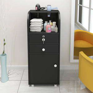 Mobile lockable hair <b>tools</b> cabinet for hair salons hair station hair shop <b>tool</b> cart drawer-style mirror counter cabinet hair - Product Image 3