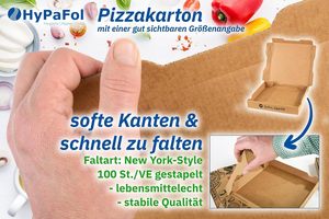 Emoer T-2988 Bánh Pizza Hộp 100 Miếng 28x28x4Cm Thực Phẩm An Toàn Tái Chế Tông Nâu Thêm Không Khí Lỗ Tinh Chế Gấp Xử Lý - Product Image 6