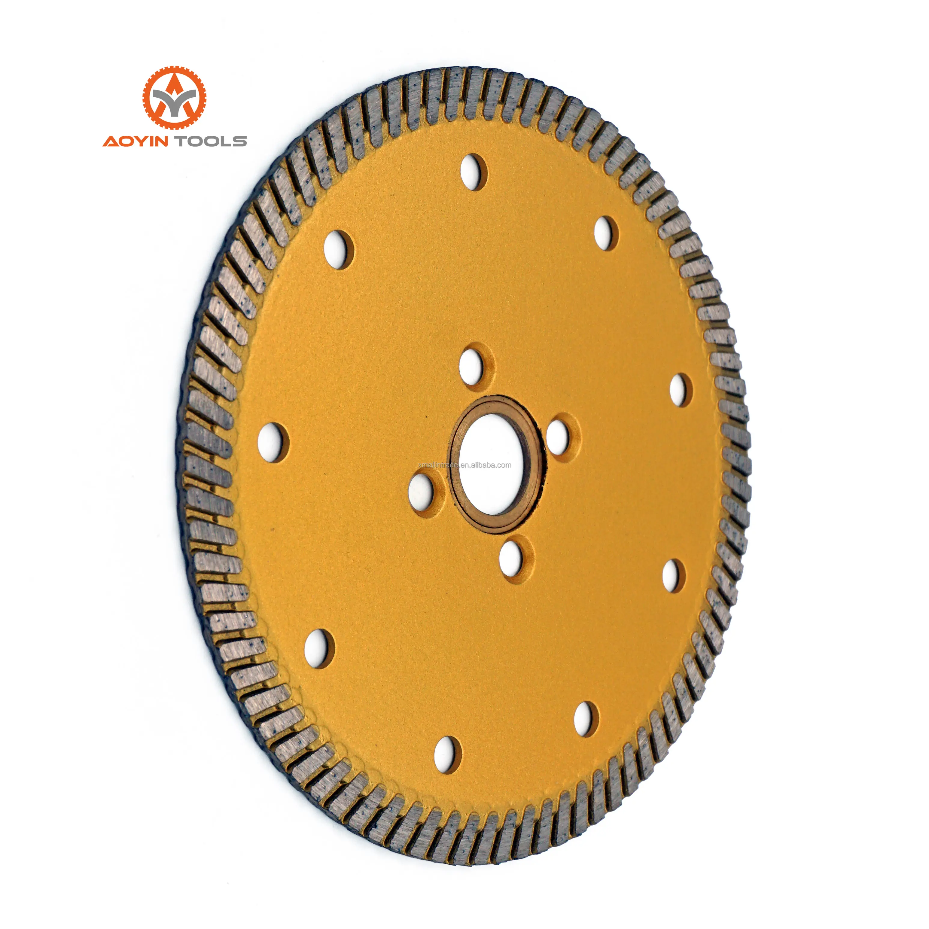 Wholesale Dia inch mm Hot-pressed Diamond Narrow Continuous Super Thin Turbo Saw Blade Use For Granite Marble Cutting