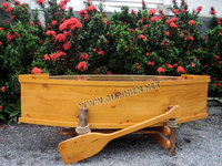 TABLE DE BATEAU EN BOIS AVEC RAMES-MODÈLE DE BATEAU EN BOIS DE HAUTE QUALITÉ-MODÈLE ARTISANAT POUR DÉCORATION NAUTIQUE