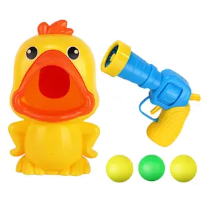 Funny Shooting Duck Toys Air Powered Safety Soft Bullet Gun Hit Me Hungry Duck Electronic Game Target Bullet Toy for Children