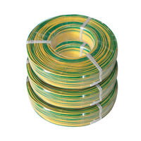 Câble basse tension BVR 1,5 mm 2,5 mm 4 mm 10 mm 16 mm 25 mm, gaine PVC verte/jaune, âme en cuivre toronné, anti-explosion, ignifuge