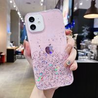 Coques de téléphone scintillantes en résine époxy souple pour iPhone 17 Air, 16E Plus, 15, 14, 13, 12 Pro, XS, 7, 8 – Collection 2026