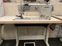 Nouvelle machine à coudre industrielle à point unique Jukis LU-2810 avec pied marcheur composé, table et moteur servo