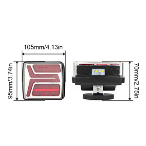 <span class=keywords><strong>Clignotant</strong></span> carré feu stop lampe de <span class=keywords><strong>remorque</strong></span> magnétisme de charge feu arrière de camion <span class=keywords><strong>sans</strong></span> <span class=keywords><strong>fil</strong></span> prise américaine - Product Image 3