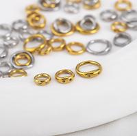 Anneaux de connexion à double trou en acier inoxydable, anneaux de jonction à deux trous, fermoirs pour la fabrication de bijoux et la création de bijoux artisanaux