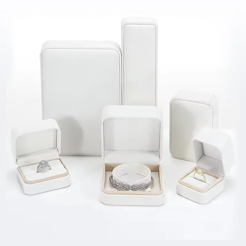 Wholesale Jewelry Package Custom Jewellery Box PU Leather Luxury Bracelet Necklace Earrings Ring Box Packaging Jewelry Box