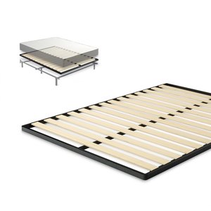 Base de Cama Moderna Personalizada de Madera con Listones, Fácil de Montar, Tamaño King/Single, Muebles de Dormitorio, Estilo Madera, Color Natural, Alta Calidad - Product Image 1