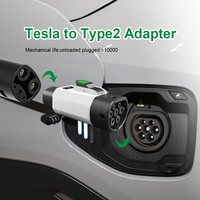 Adaptateur de chargeur EV AC neuf, conforme aux normes européennes, durable, 10 000 cycles, compatible Tesla Type2 CCS1/CCS2/J1772, indice de protection IP65, 16-32A 220V