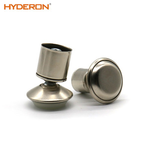 Hyderon Metal Furniture Feet Round Tube Universal Adjustable Spring Loaded Tilting Foot Pad Industrial <b>Hardware</b> Accessory - Product Image 2