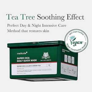 Masque quotidien rapide Super Cica MEDICUBE 30 pièces Masque en feuille d'acide hyaluronique Soin de la peau Masque apaisant et hydratant pour tous les types de peau - Product Image 4