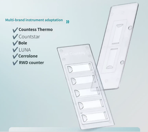 Plaque de comptage cellulaire à usage unique pour laboratoire, grille à deux/cinq compartiments, plaque de comptage des cellules sanguines bovines - Product Image 4