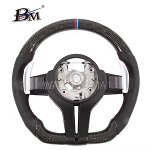 Volante de Fibra de Carbono BM para Automóviles BMW Serie M5/F10 2009-2016, Chasis F01 F02 F03 F04 5-7 2015 2016 por BM Volante al por Mayor - Product Image 3